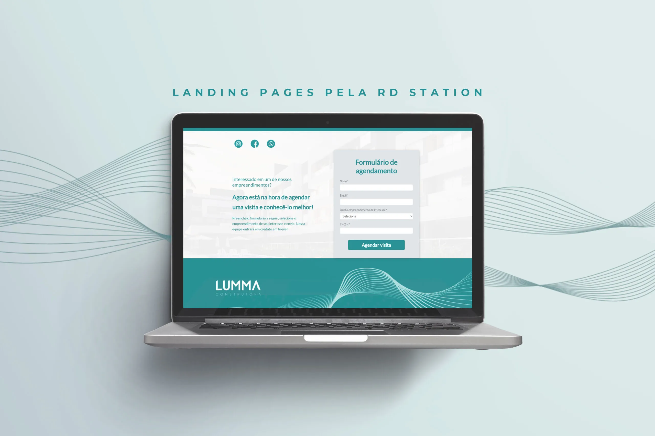 Peça de campanha da Lumma Construtora