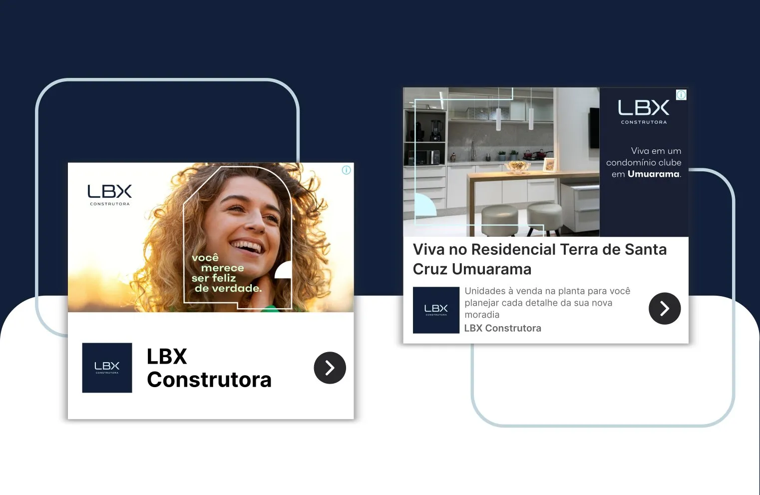 Peça de campanha da LBX Construtora
