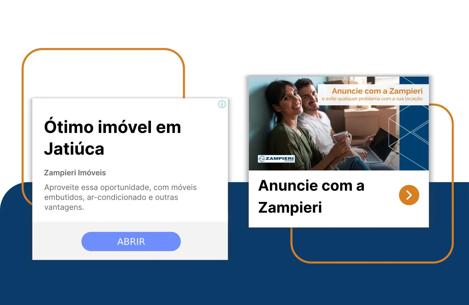 Peça de campanha da Zampieri Imóveis