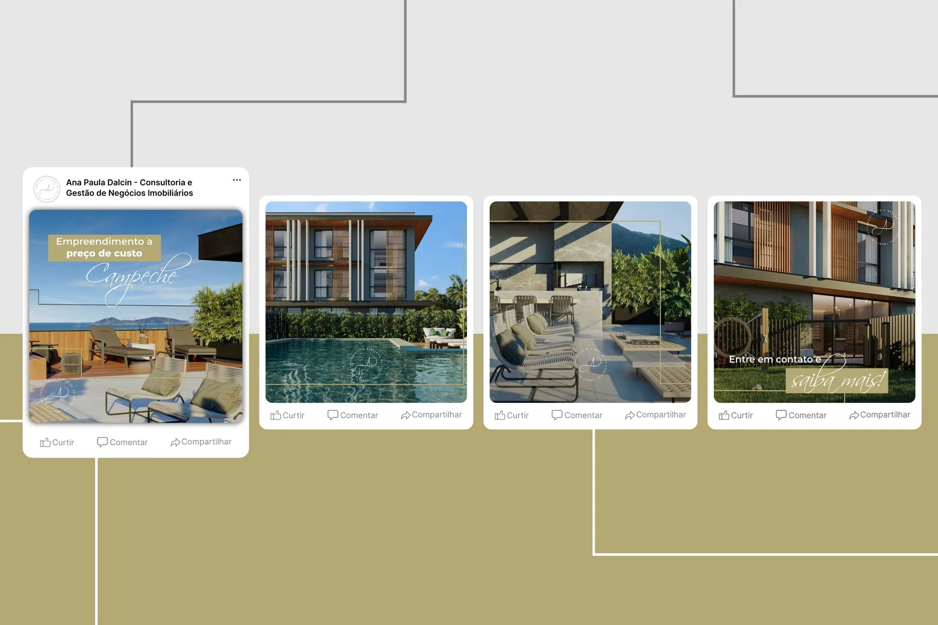 Peça de campanha da Ana Paula Dalcin - Consultoria e Gestão de Negócios Imobiliários