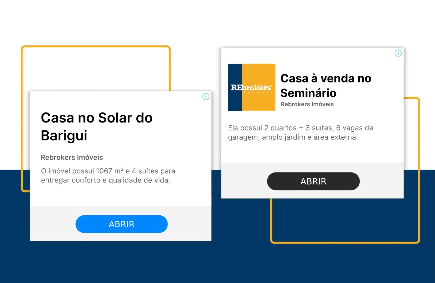 Peça de campanha da Rebrokers Imóveis