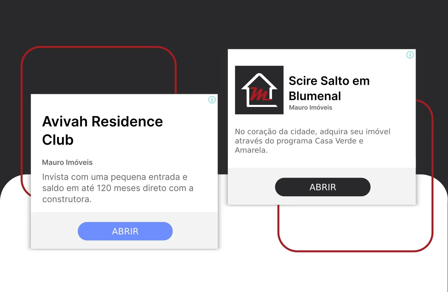 Peça de campanha da Mauro Imóveis