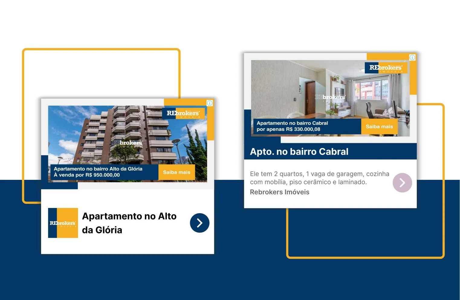 Peça de campanha da Rebrokers Imóveis