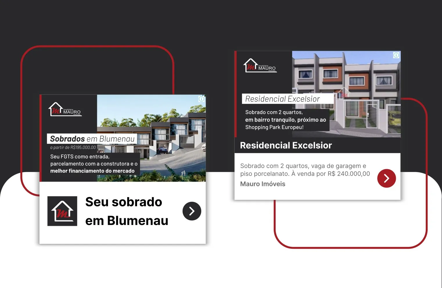 Peça de campanha da Mauro Imóveis
