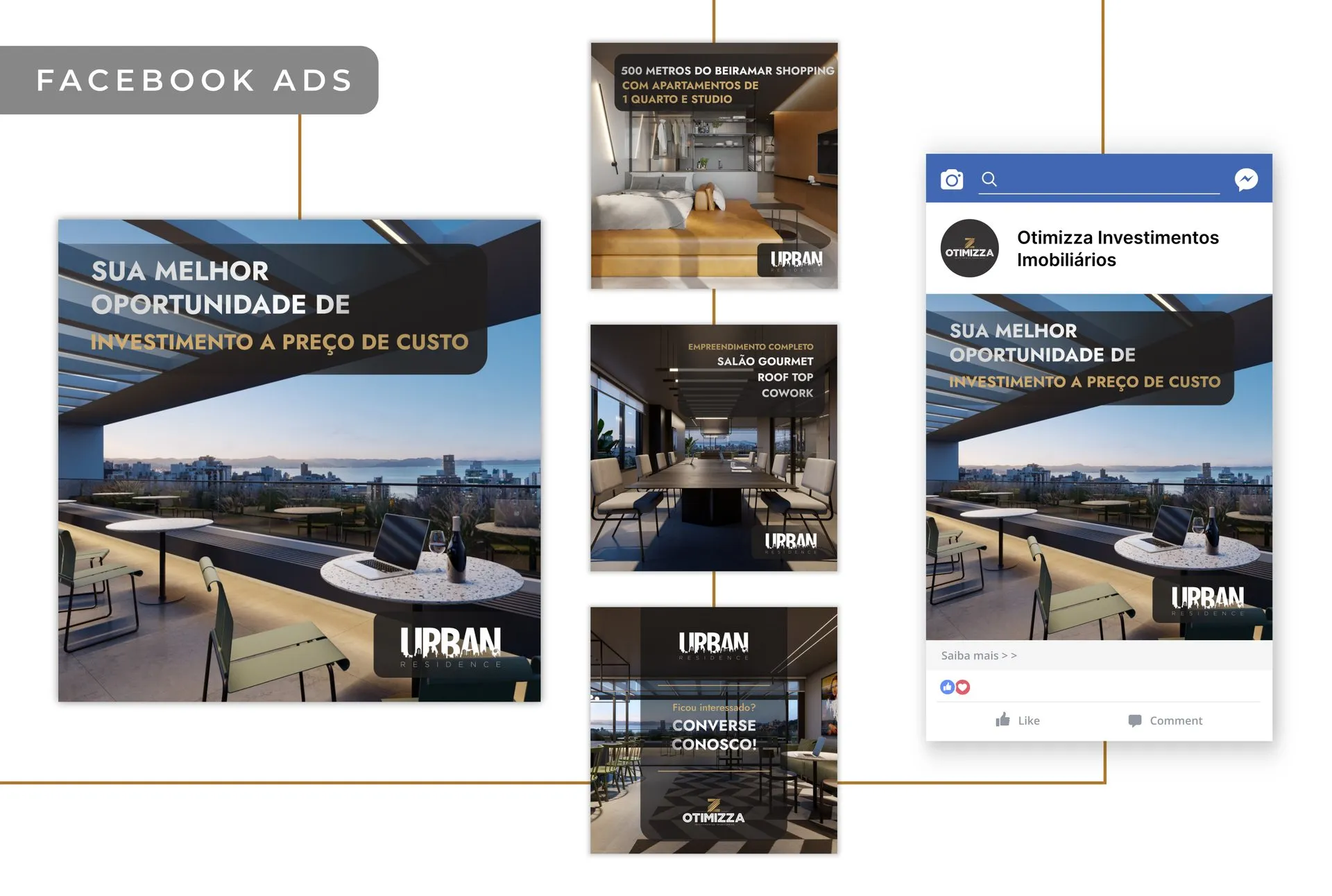 Anúncio Facebook Otimizza Investimentos Imobiliários — capa