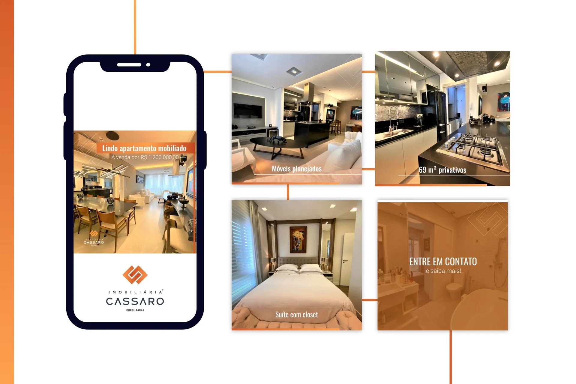 Anúncio Facebook Imobiliária Cassaro — peça 1