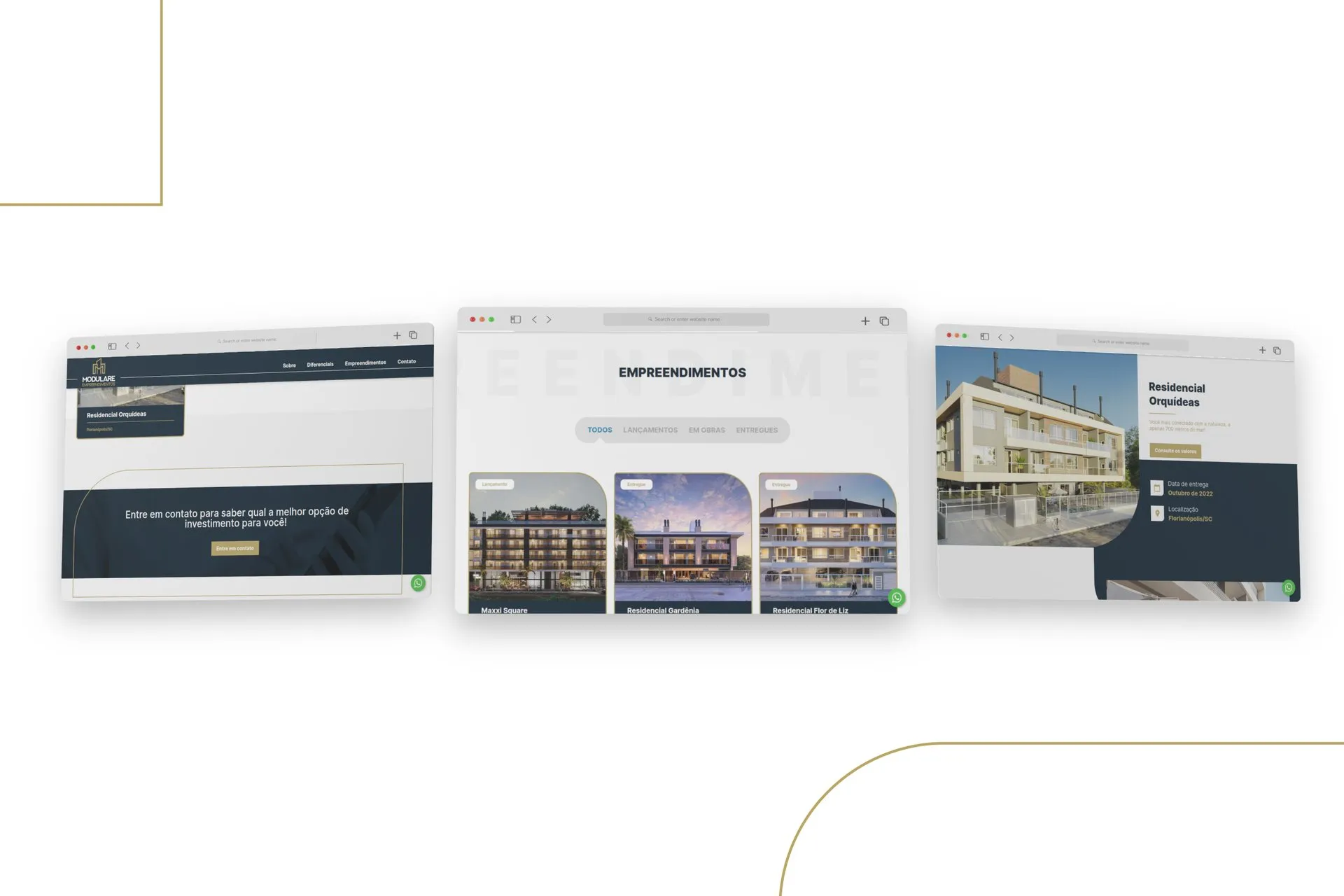 Peça de campanha da Modulare Construtora e Incorporadora