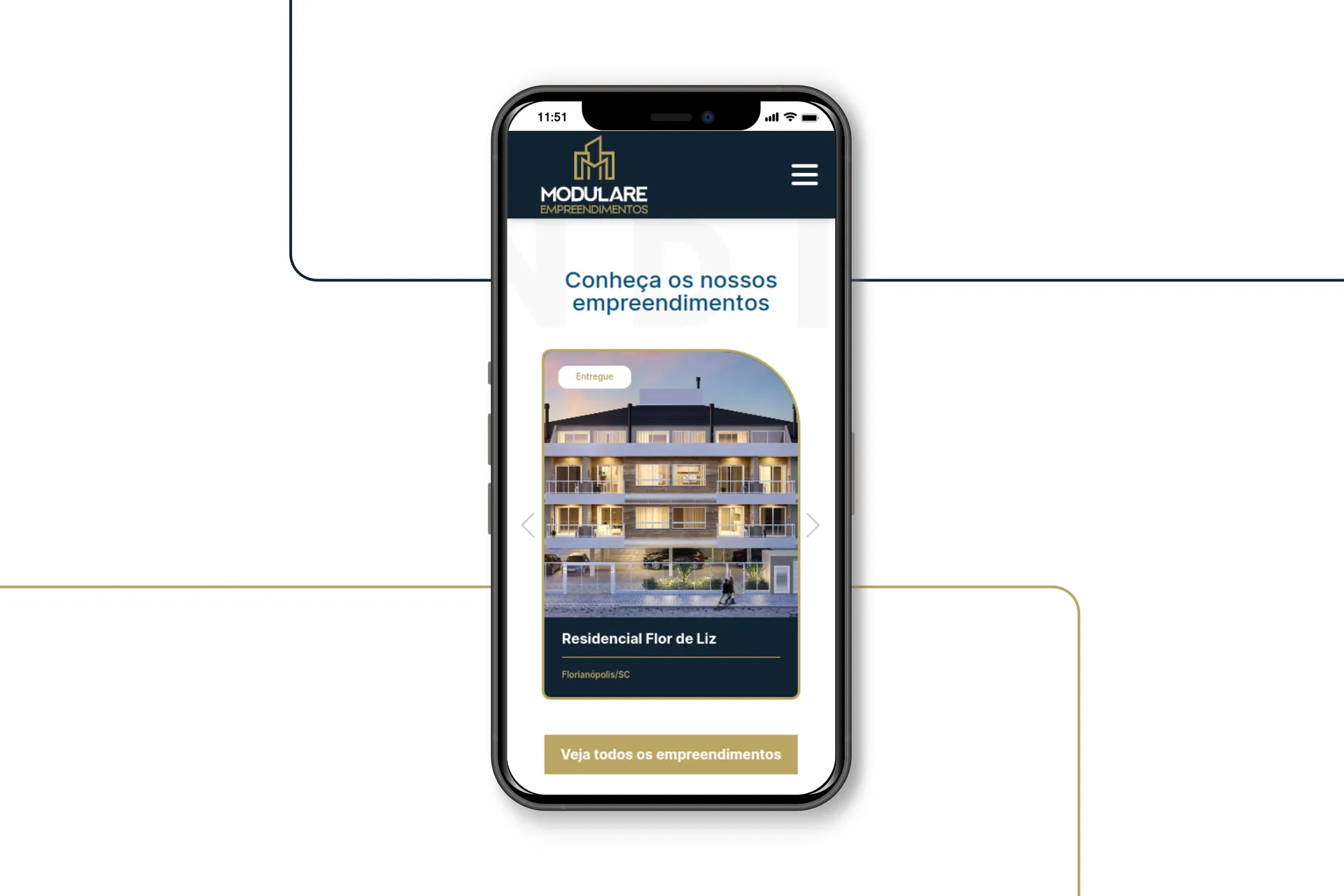 Peça de campanha da Modulare Construtora e Incorporadora