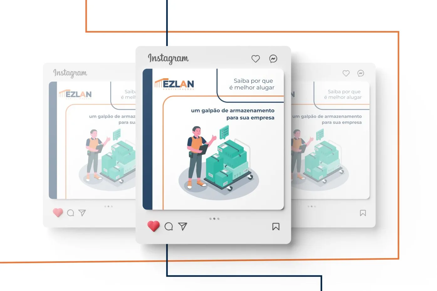 Peça de campanha da Ezlan Participações