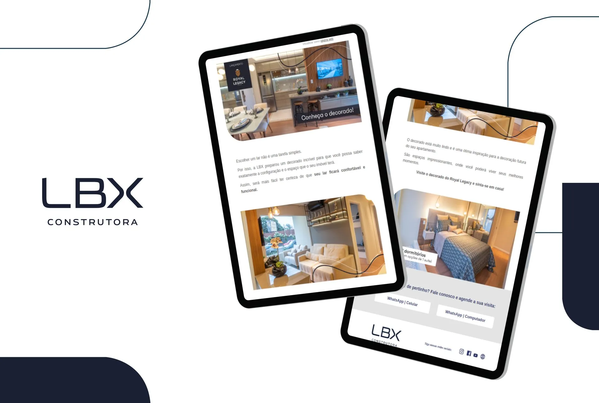 Email Marketing LBX Construtora — capa