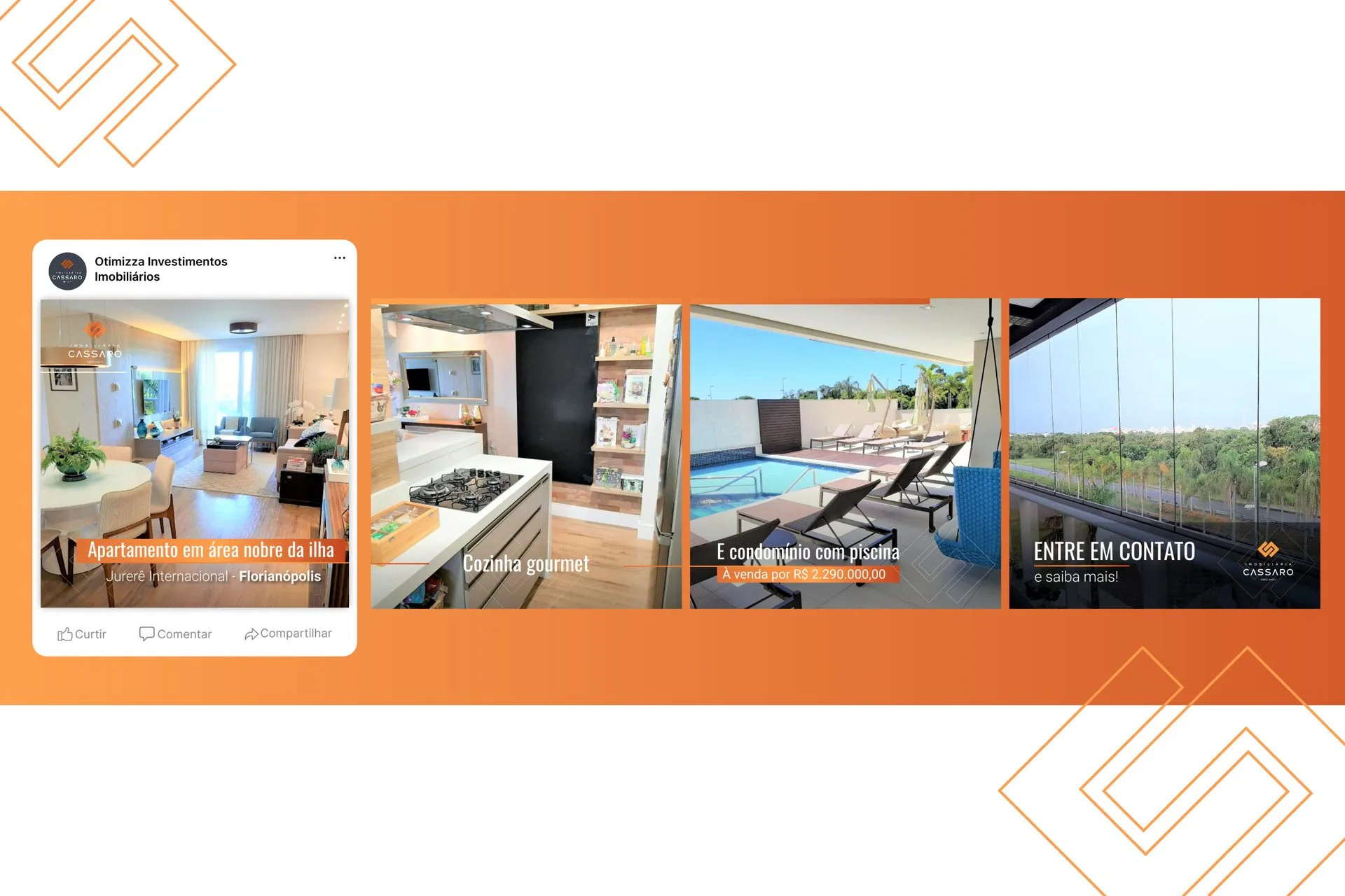 Peça de campanha da Imobiliária Cassaro