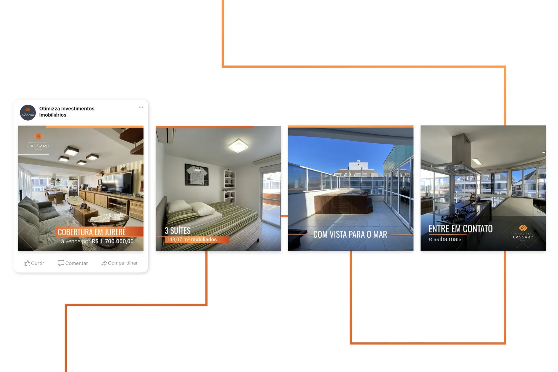 Peça de campanha da Imobiliária Cassaro