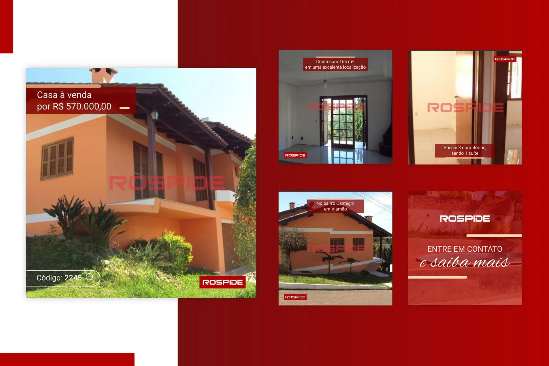 Peça de campanha da Imobiliária Rospide