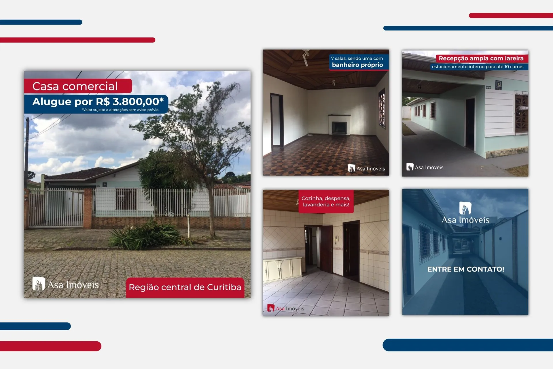 Peça de campanha da Asa Imóveis