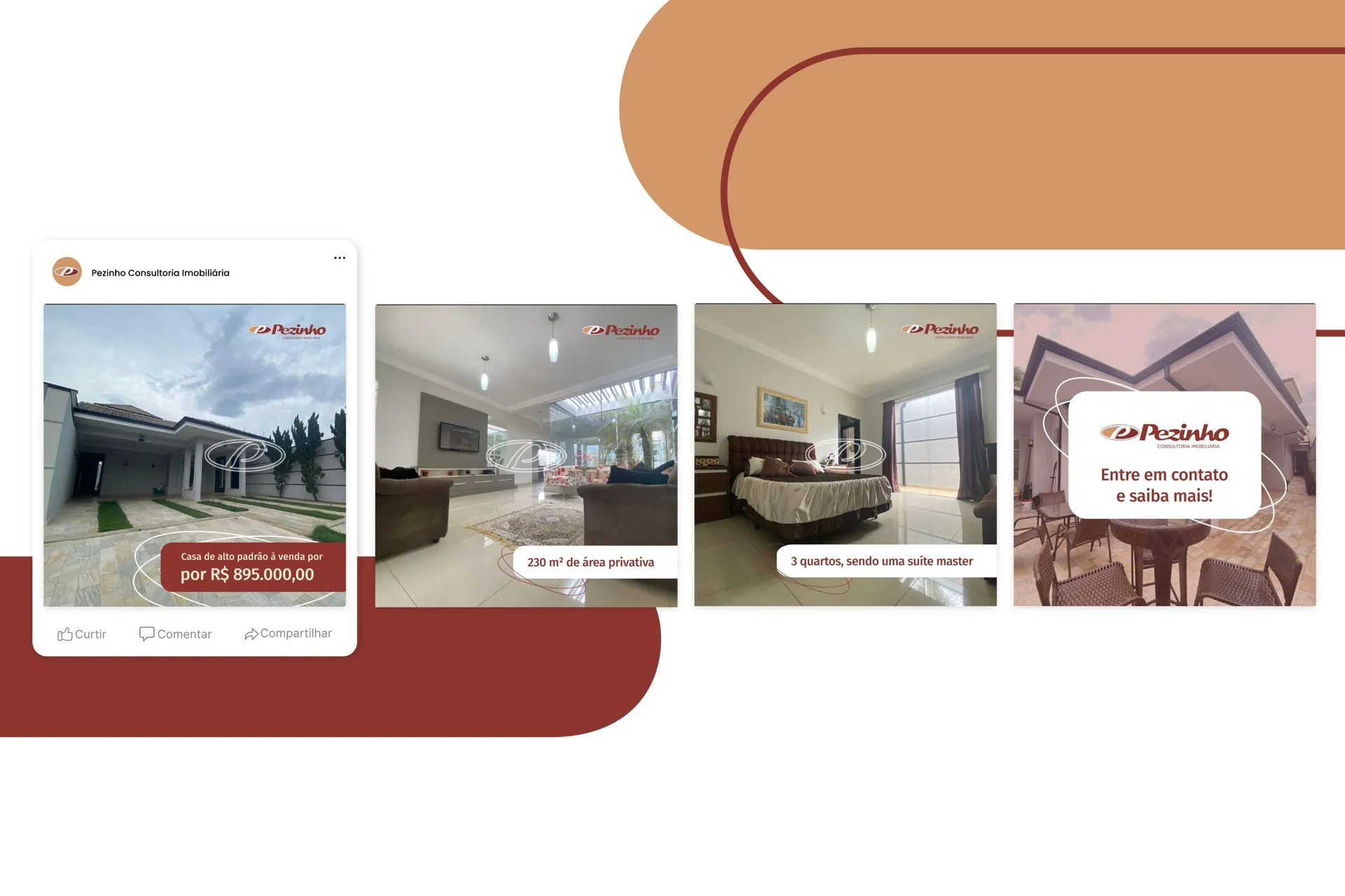 Anúncio de Facebook Pezinho Consultoria Imobiliária Ltda — peça 1