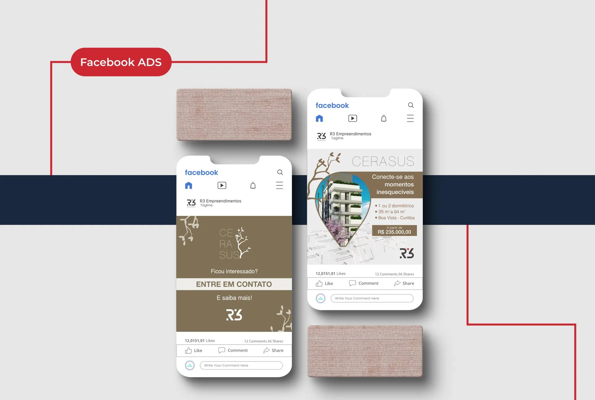 Anúncios de Facebook R3 Empreendimentos — capa