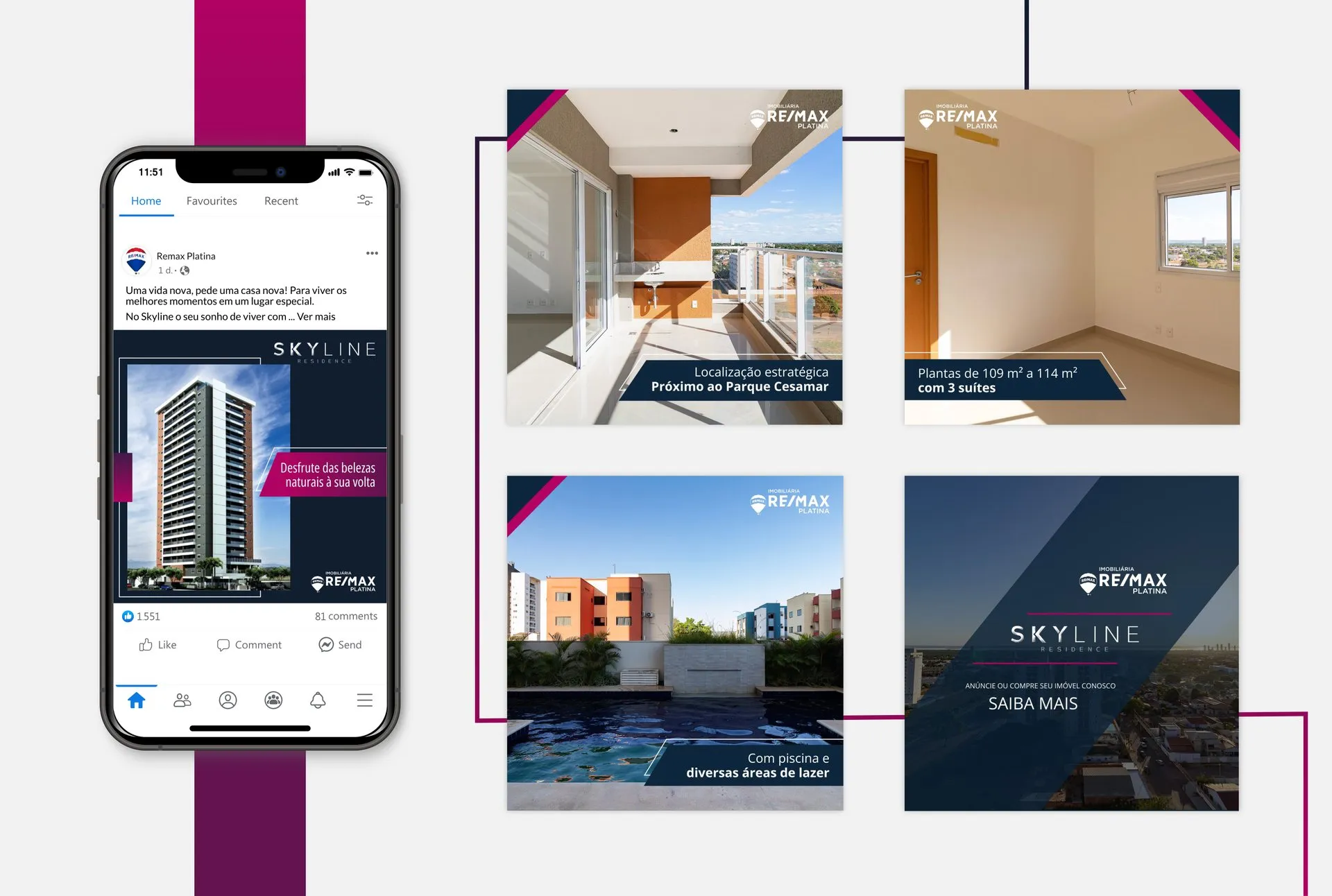Anúncios de Facebook Remax Platina — capa