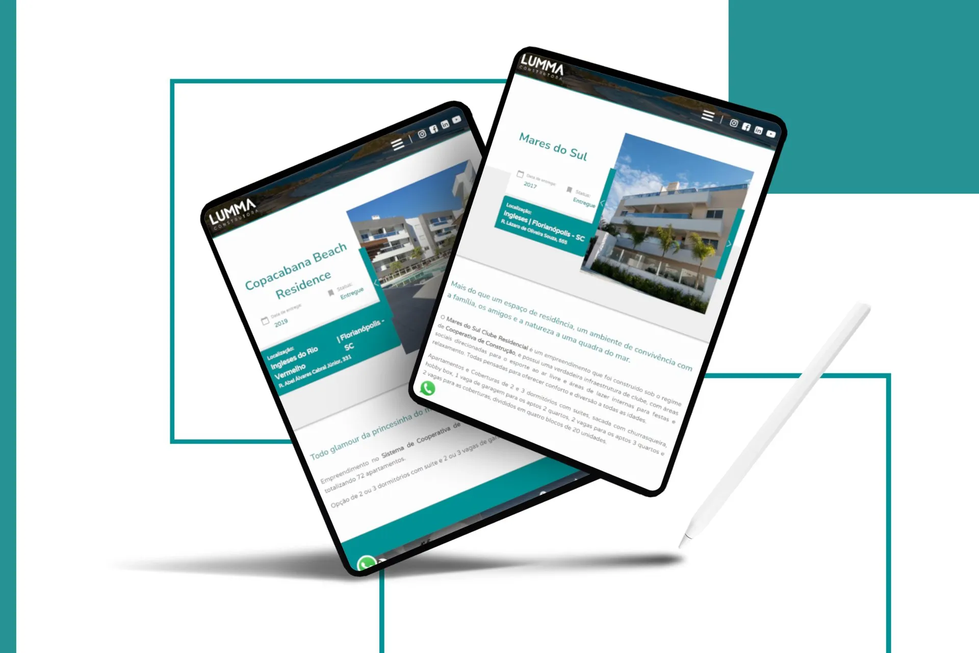 Website Lumma Construtora — peça 1