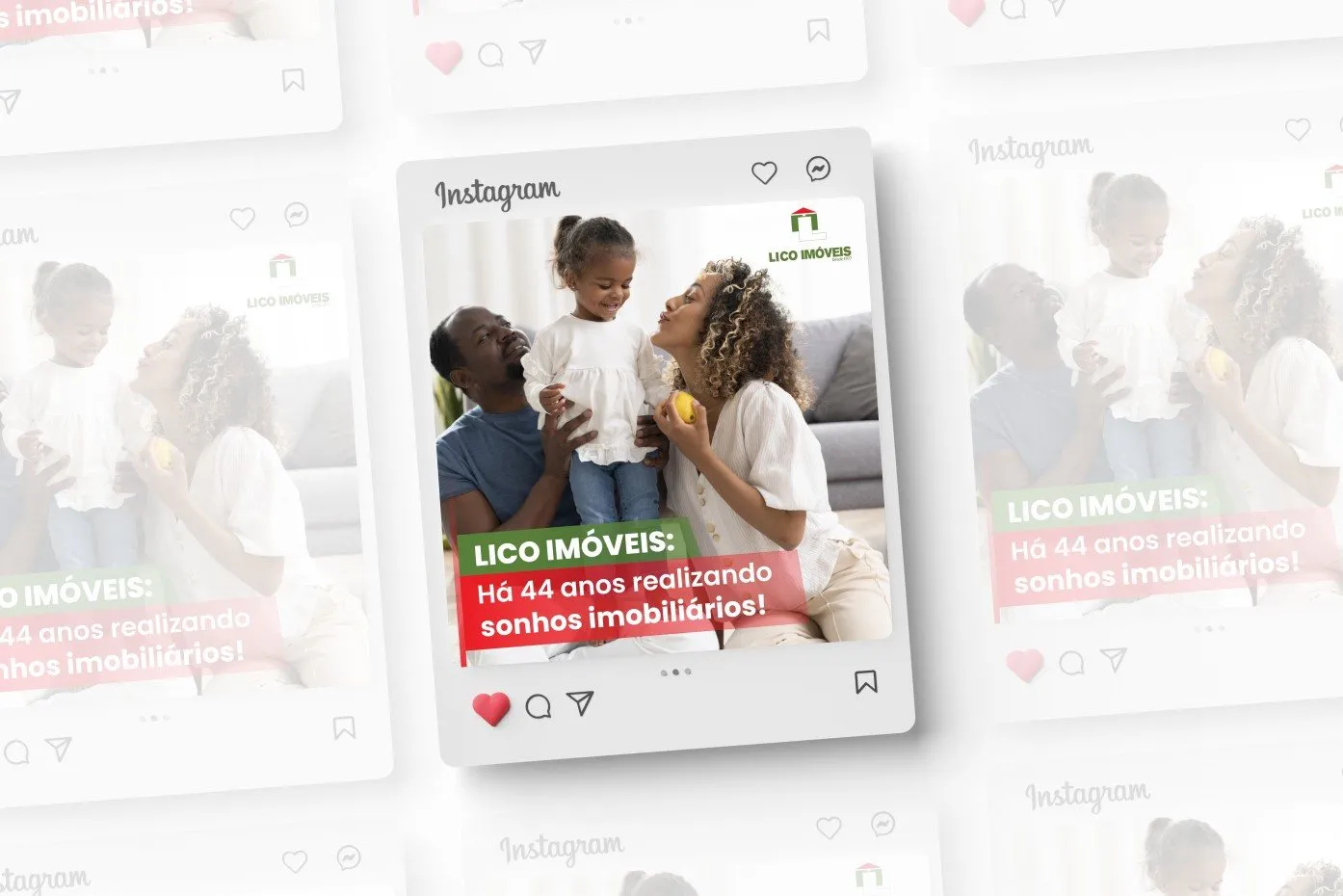 Peça de campanha da Lico Imóveis