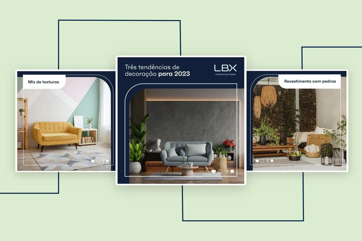 Peça de campanha da LBX Construtora