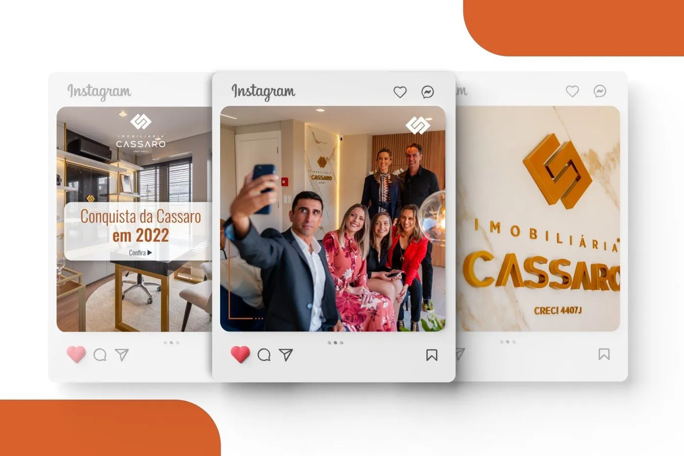 Peça de campanha da Imobiliária Cassaro