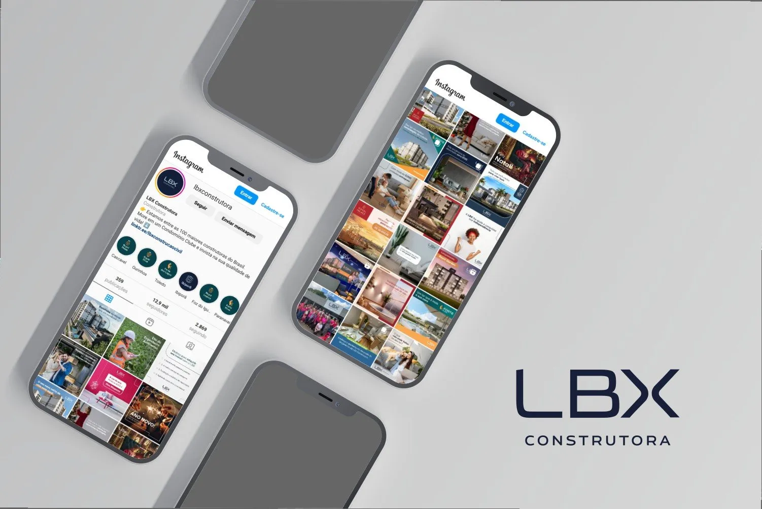 Social Media LBX Construtora — capa