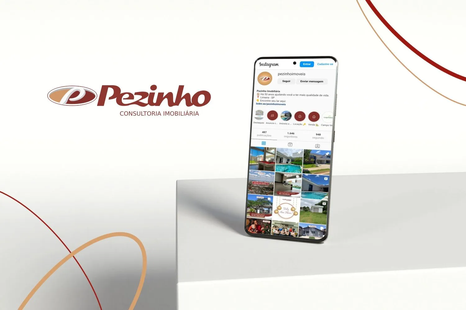 Social Media Pezinho Consultoria Imobiliária — capa