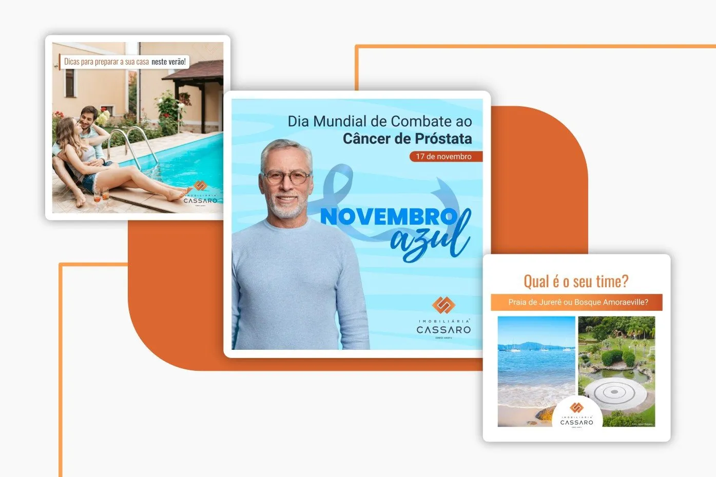 Peça de campanha da Imobiliária Cassaro