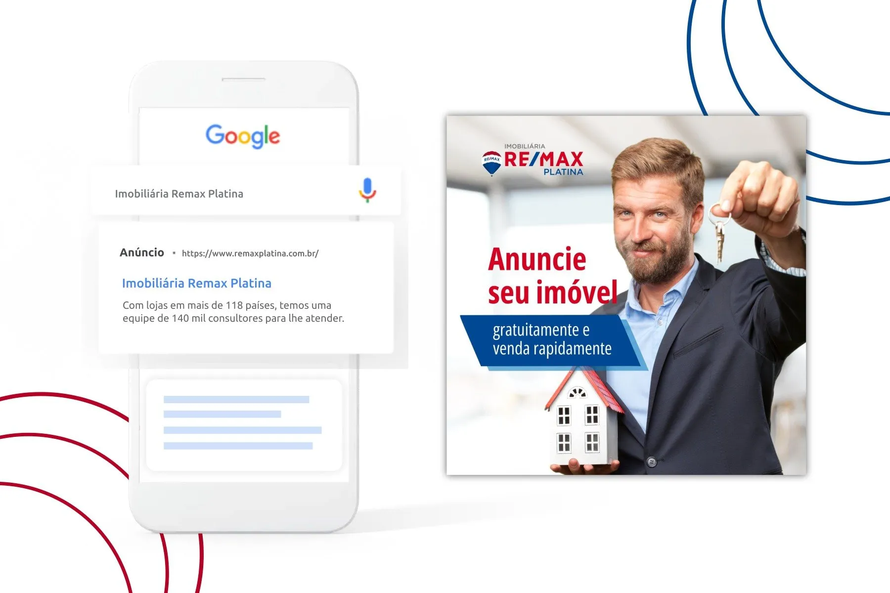 Peça de campanha da Remax Platina