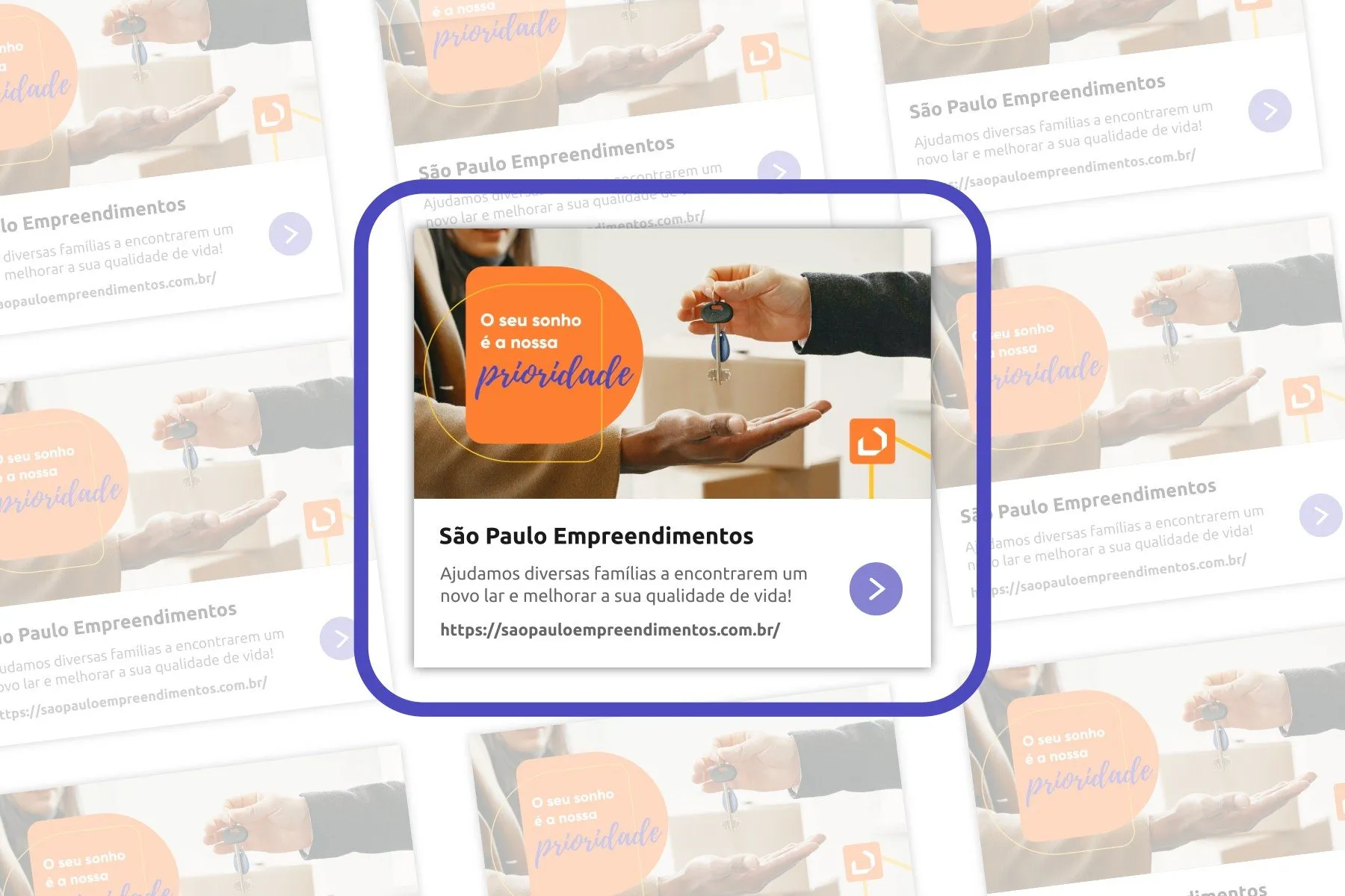 Peça de campanha da São Paulo Empreendimentos