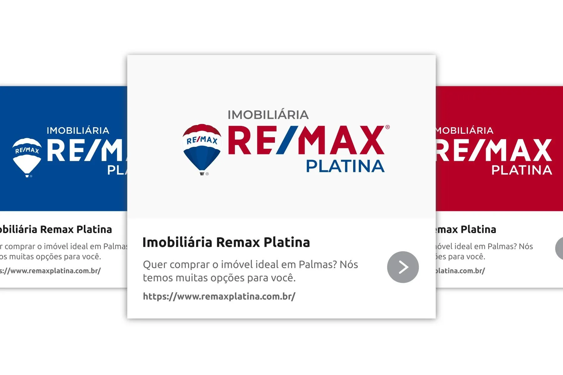 Peça de campanha da Remax Platina