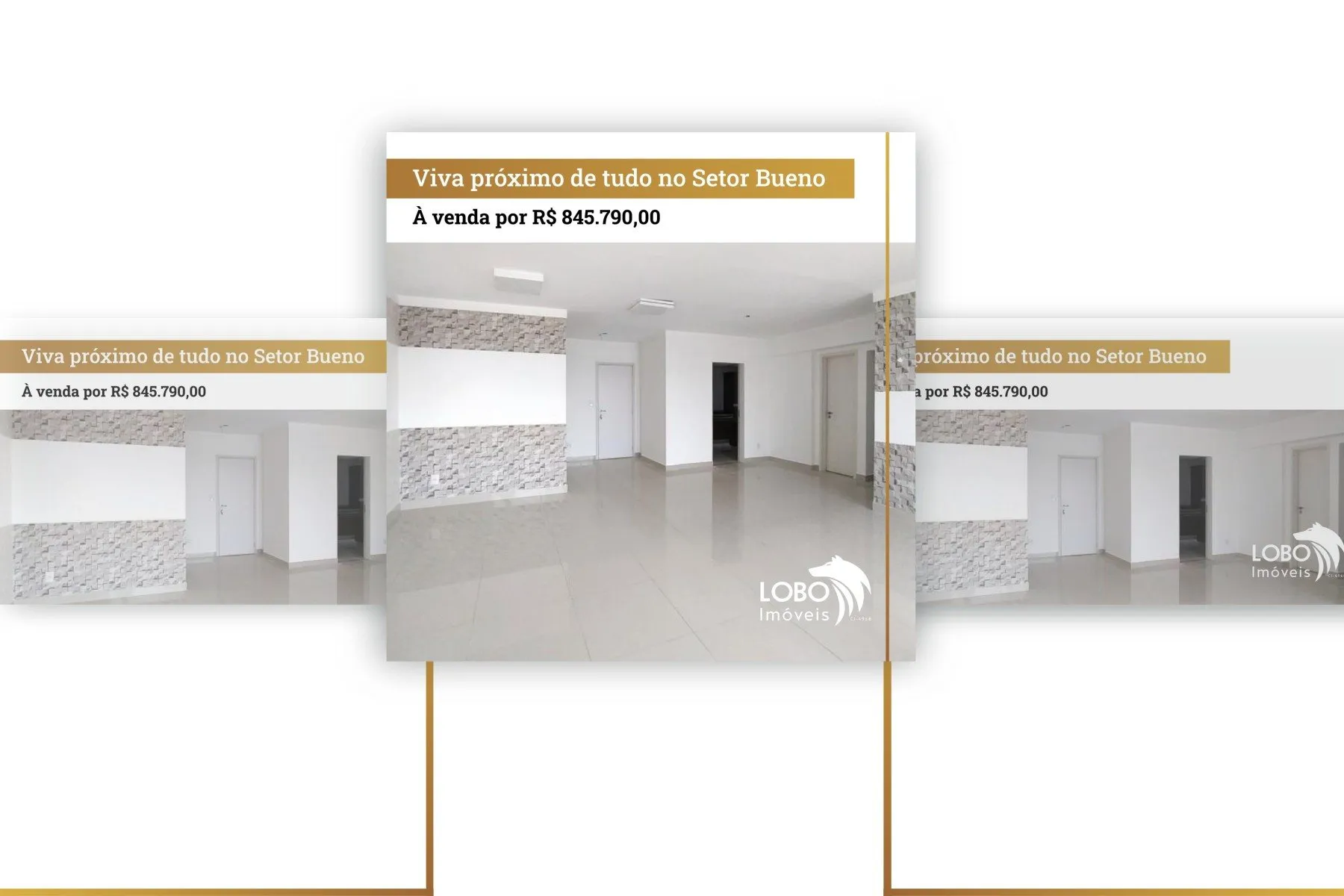 Peça de campanha da Lobo Imóveis
