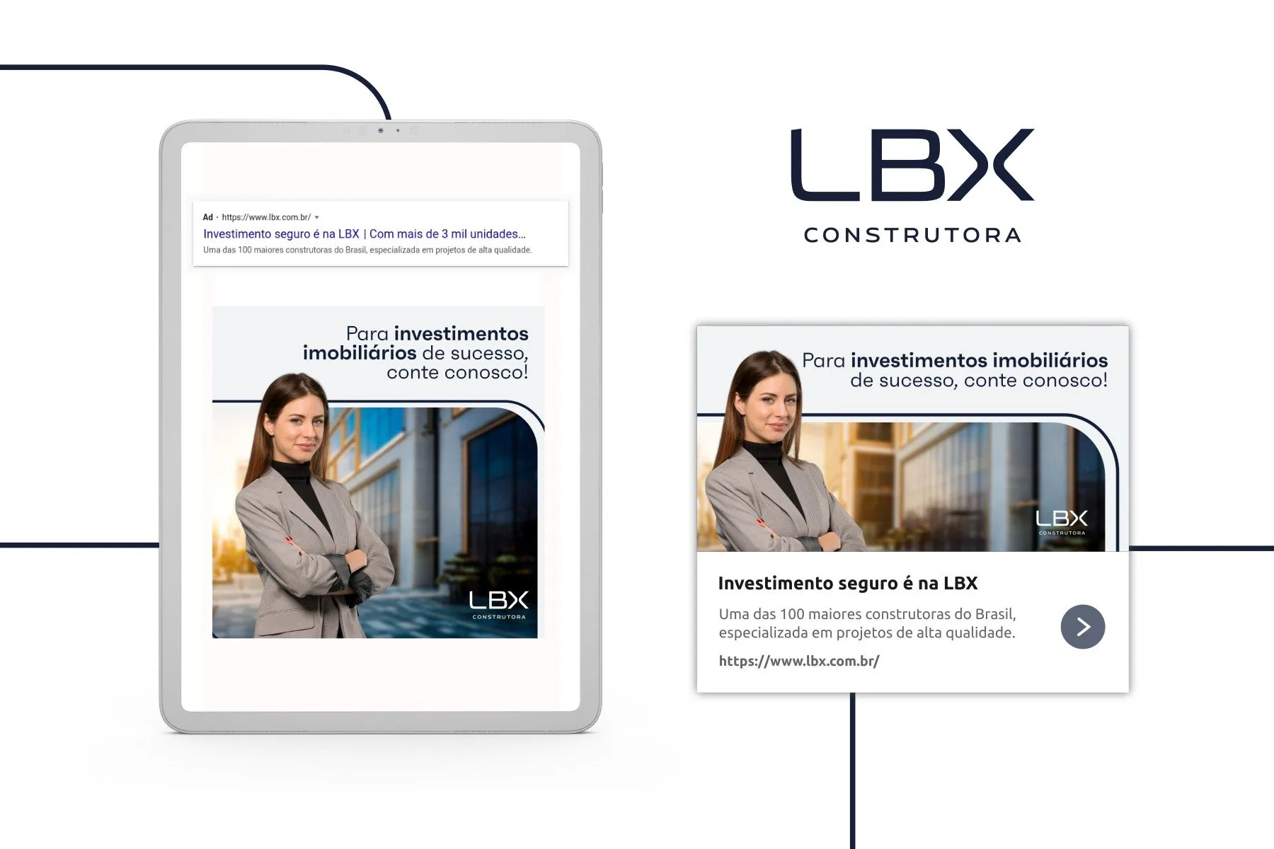 Google Ads Display LBX Construtora — capa
