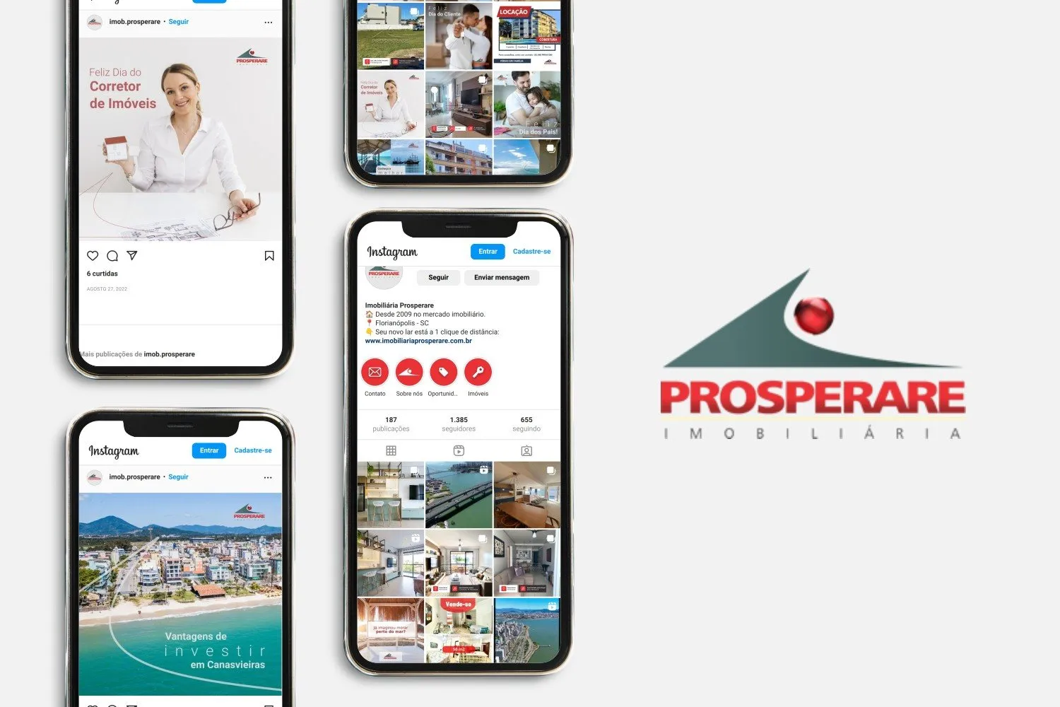 Social Media Prosperare Imobiliária — capa
