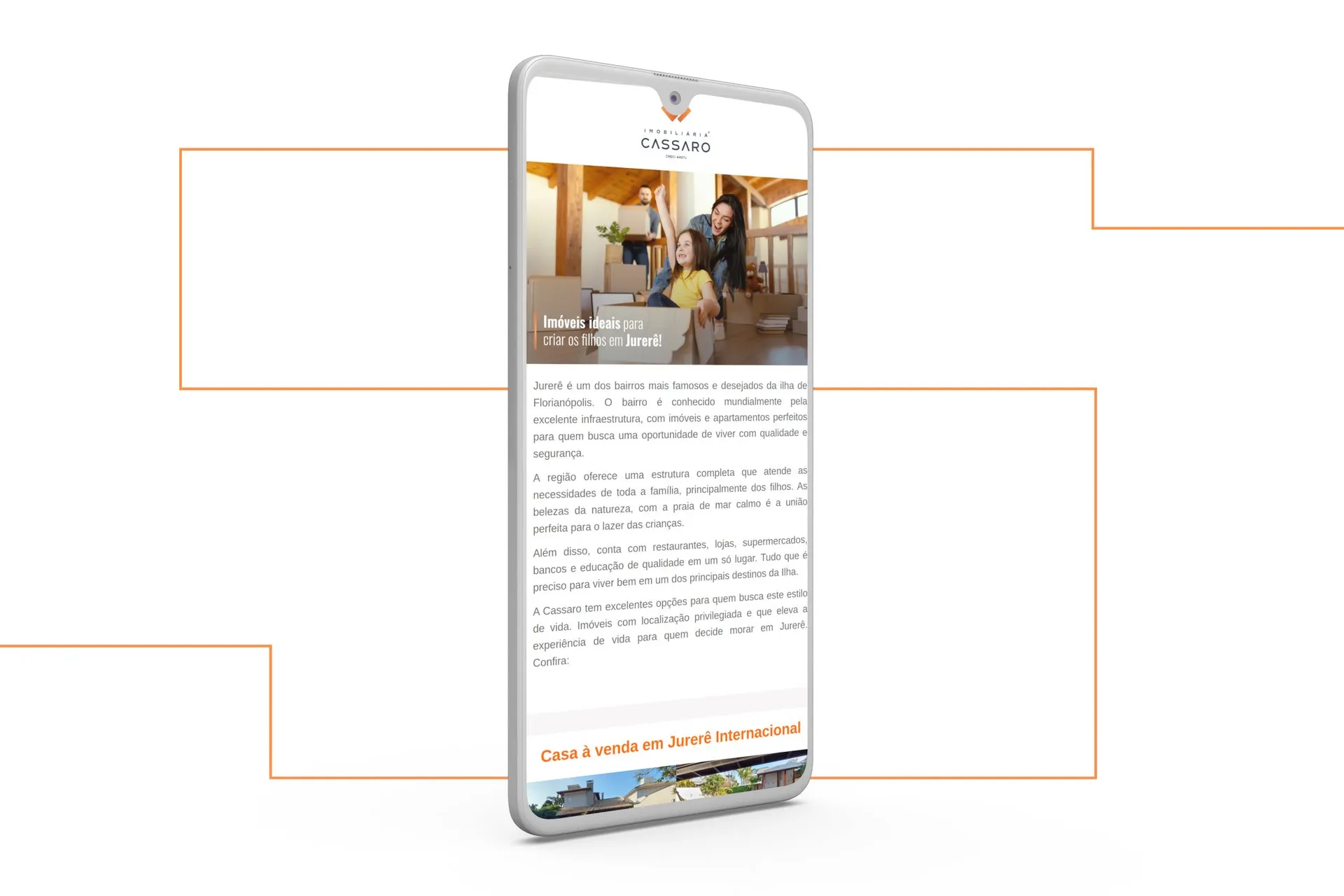 Peça de campanha da Imobiliária Cassaro