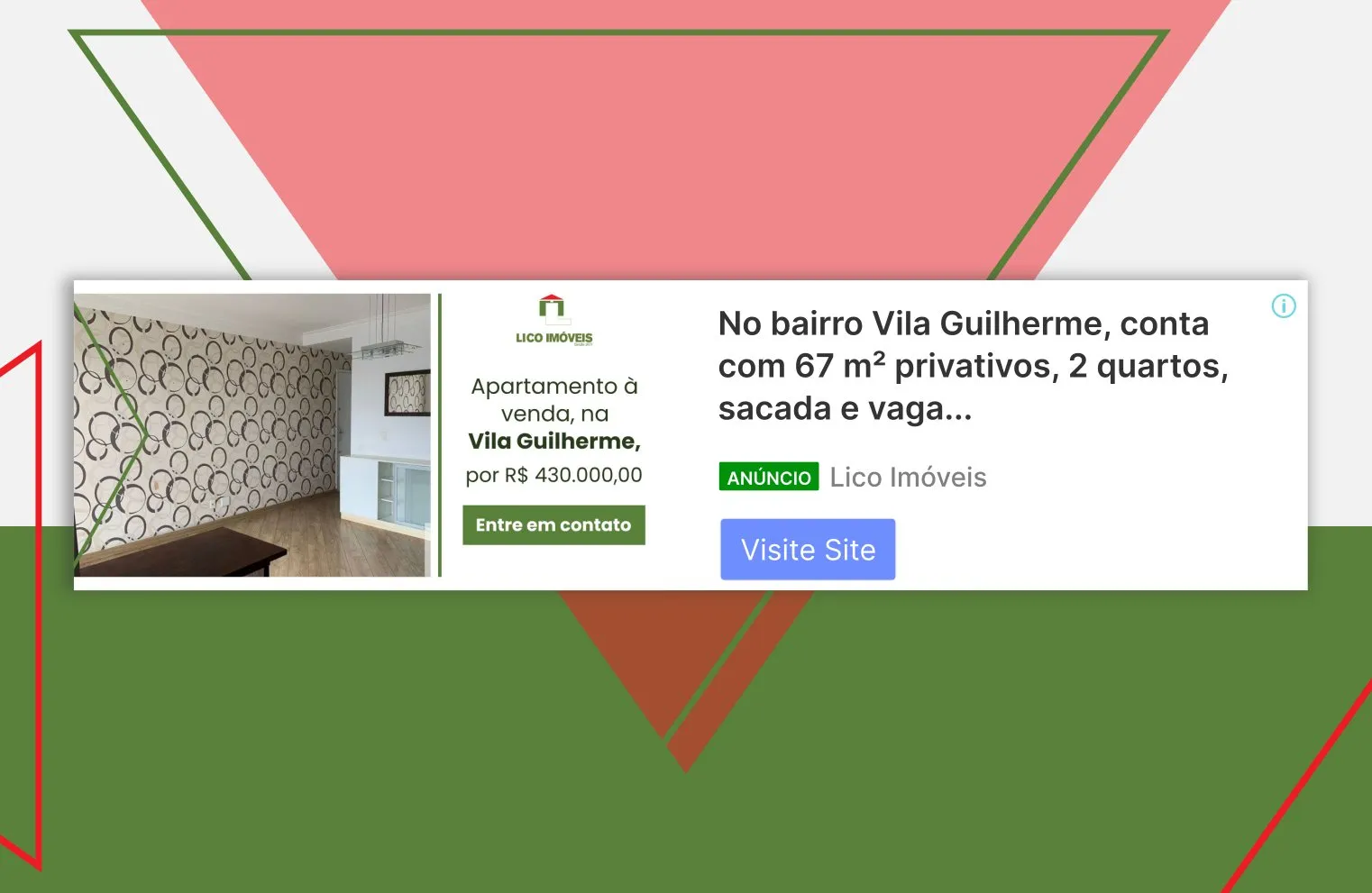 Peça de campanha da Lico Imóveis