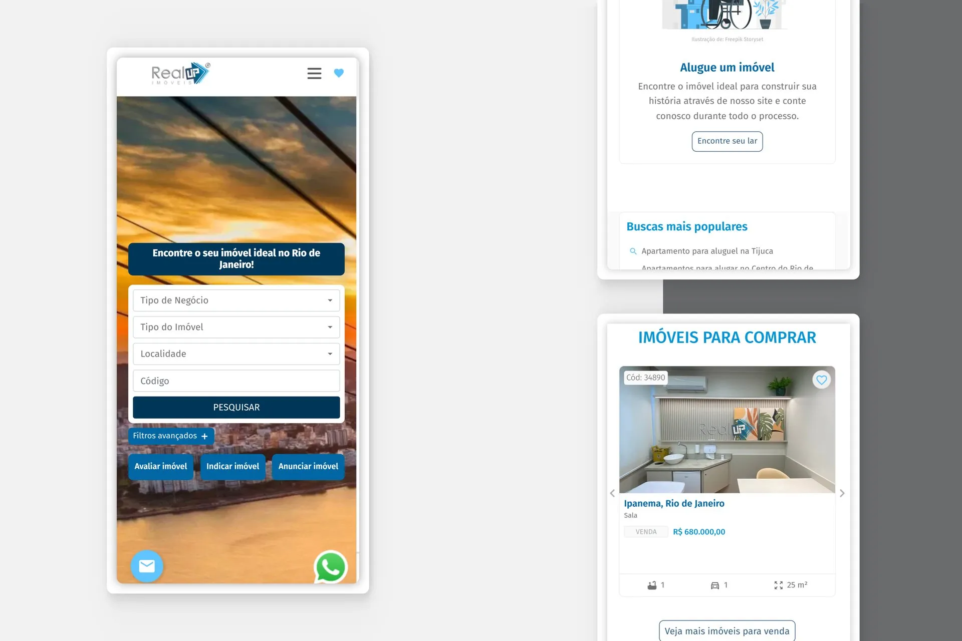 Website Real Up — peça 1