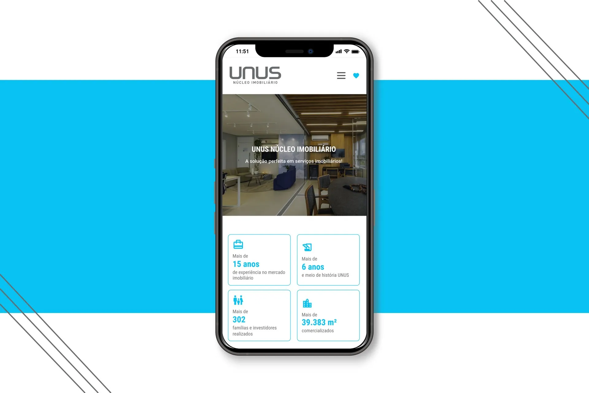 Peça de campanha da Unus Núcleo Imobiliário