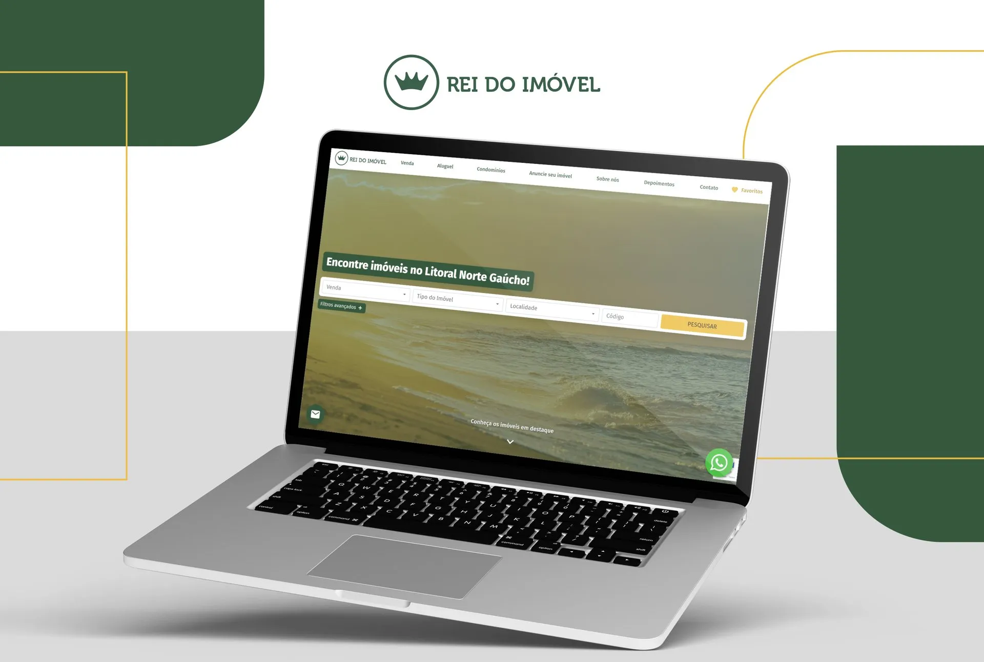 Website Rei do Imóvel — capa