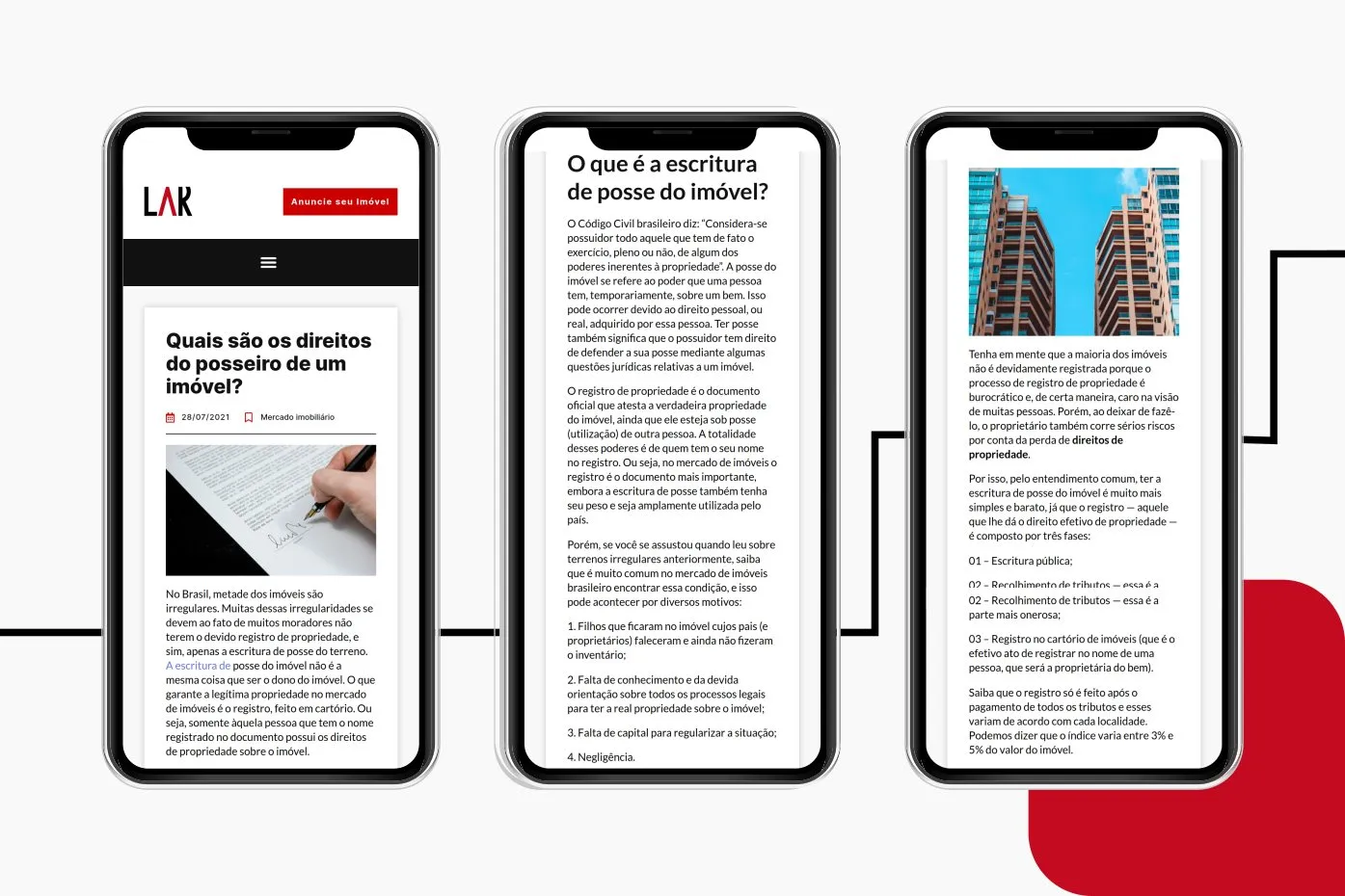 Peça de campanha da Lar Imóveis