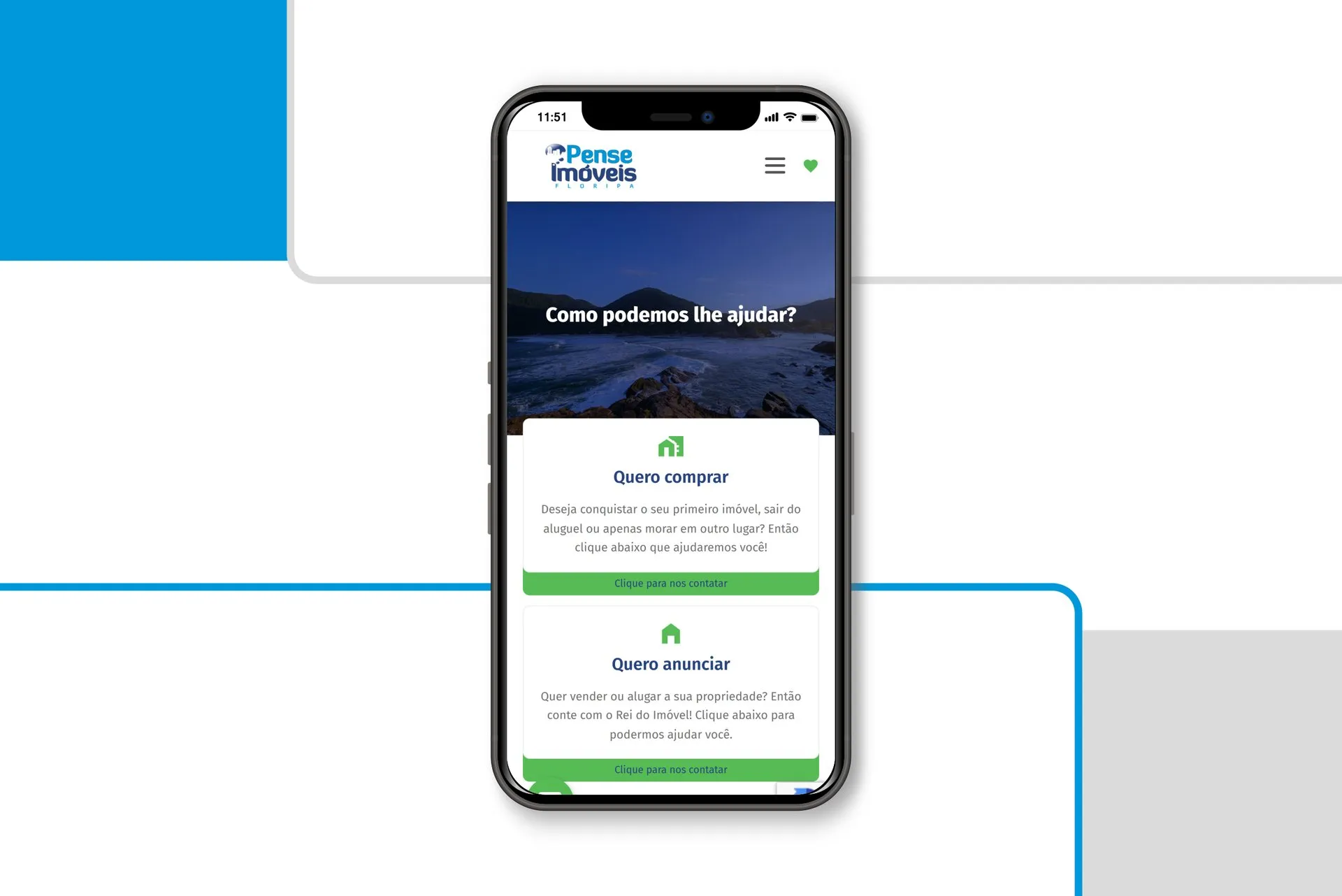 Website Pense Imóveis — peça 1