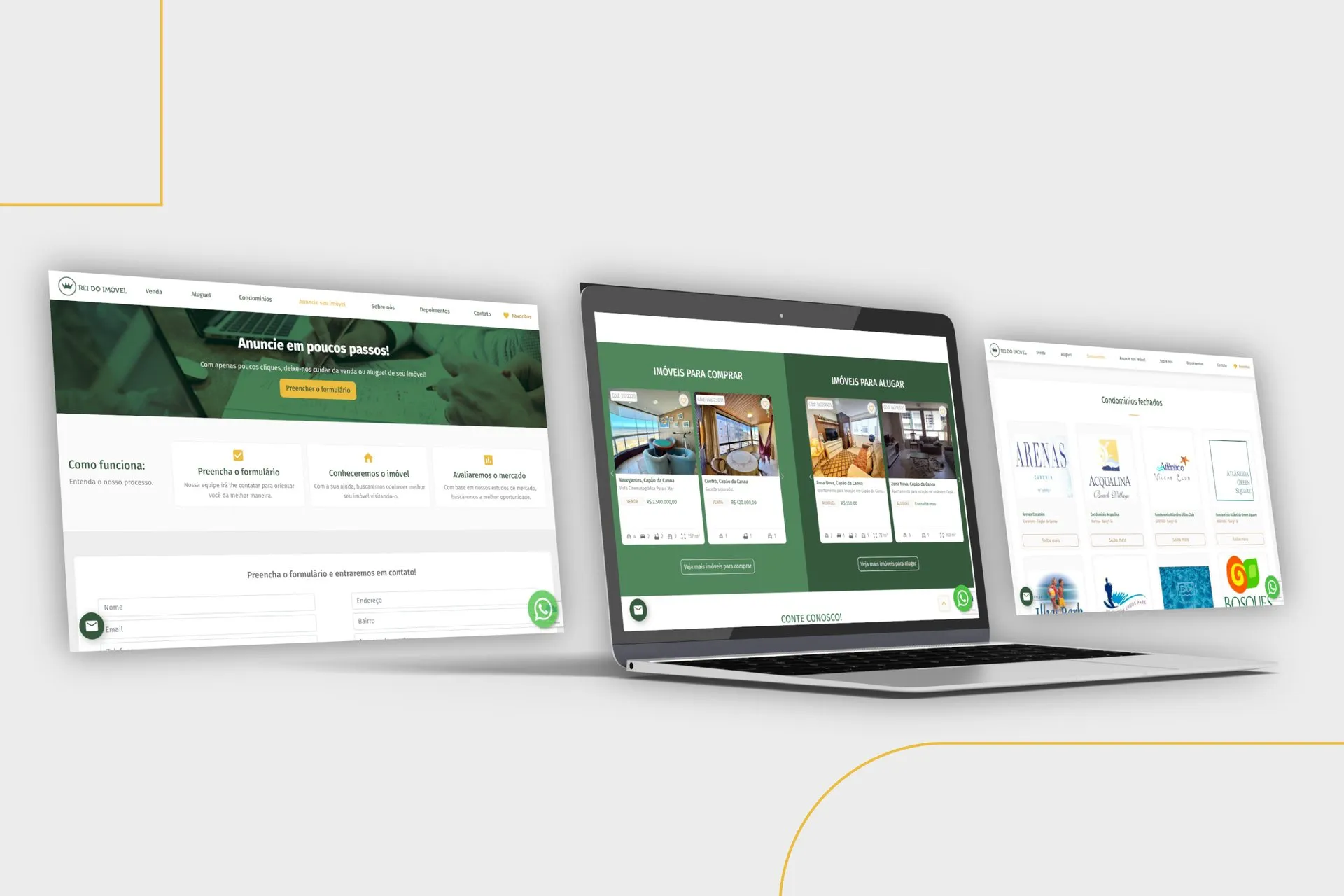 Peça de campanha da Rei do Imóvel