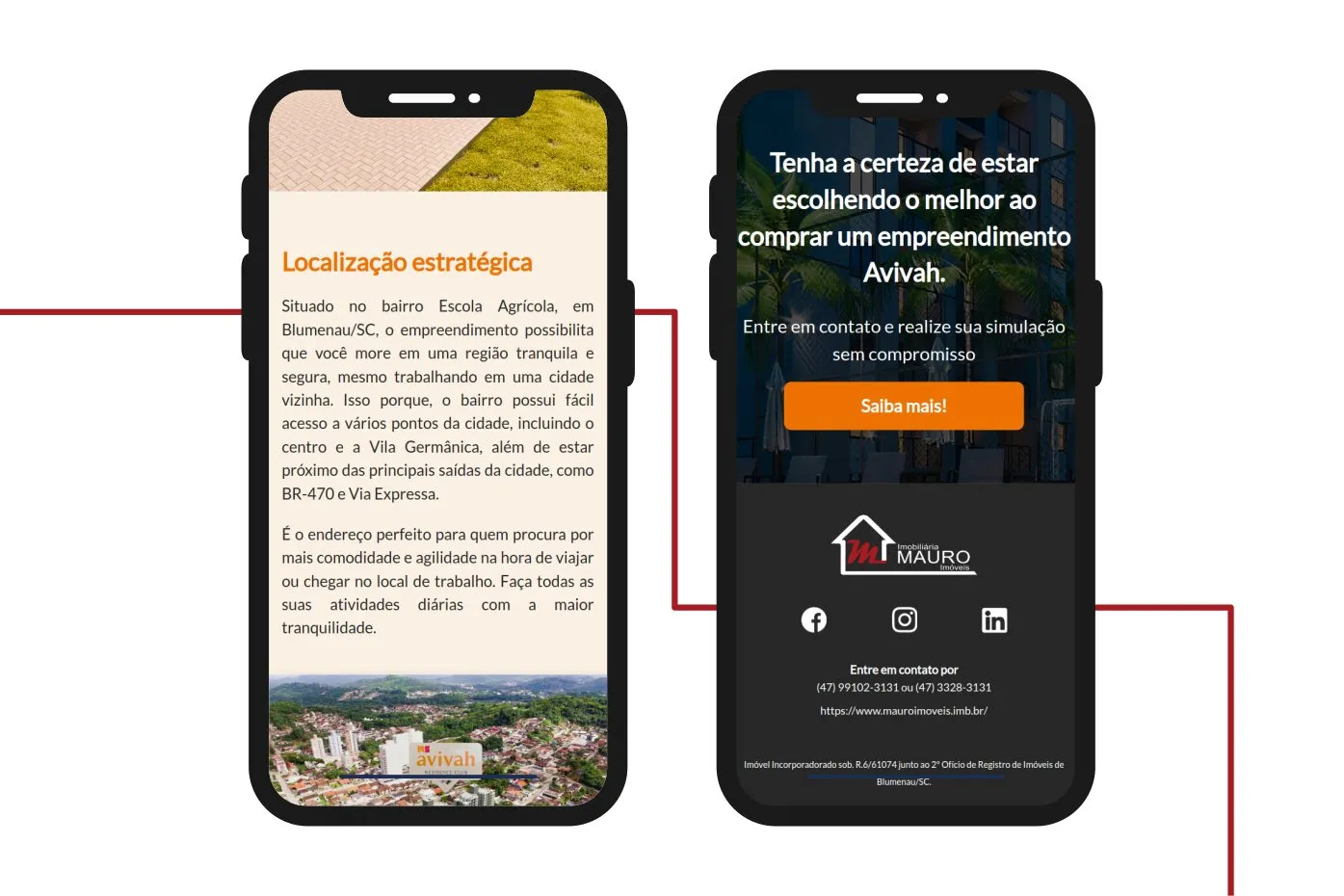 Peça de campanha da Mauro Imóveis