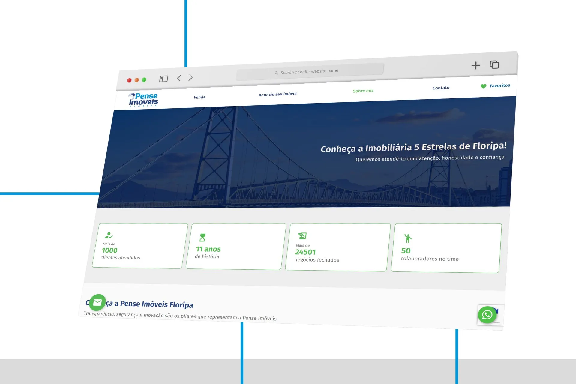 Peça de campanha da Pense Imóveis