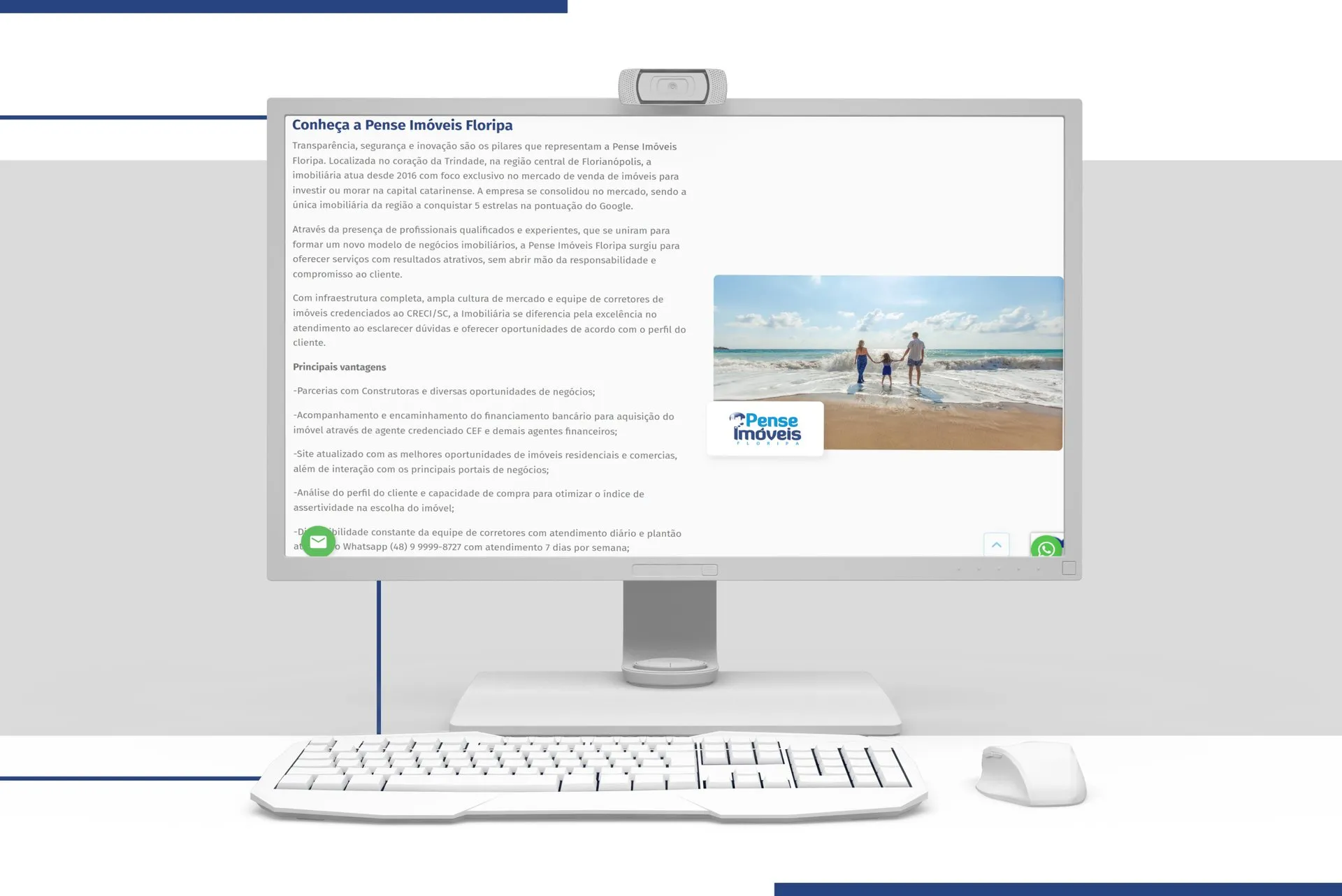 Peça de campanha da Pense Imóveis