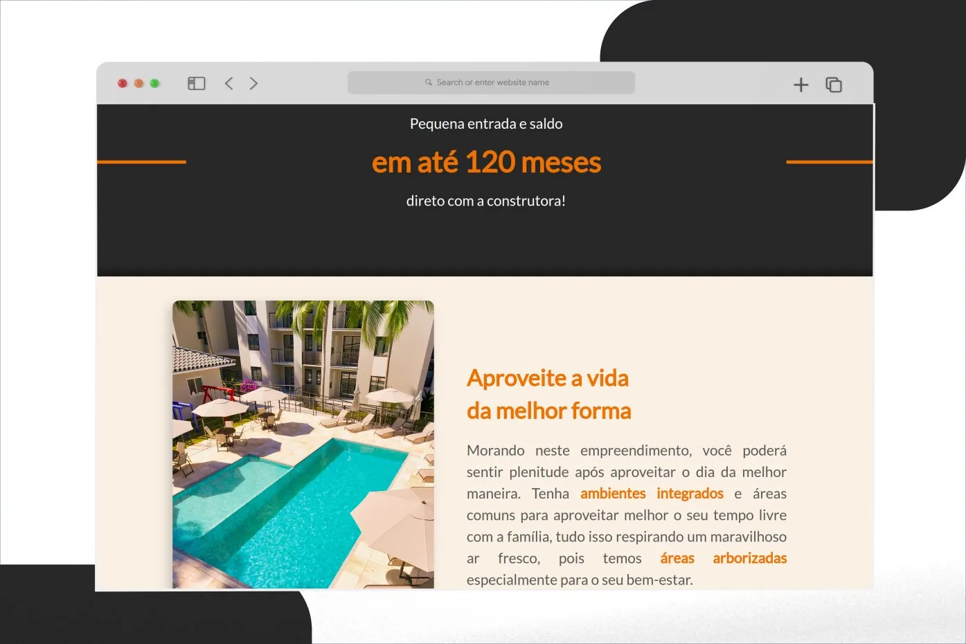 Peça de campanha da Mauro Imóveis