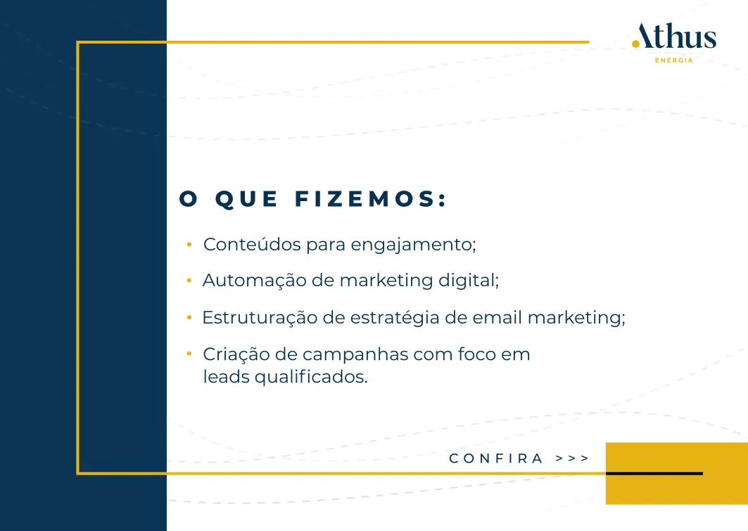 Peça de campanha da Athus Energia