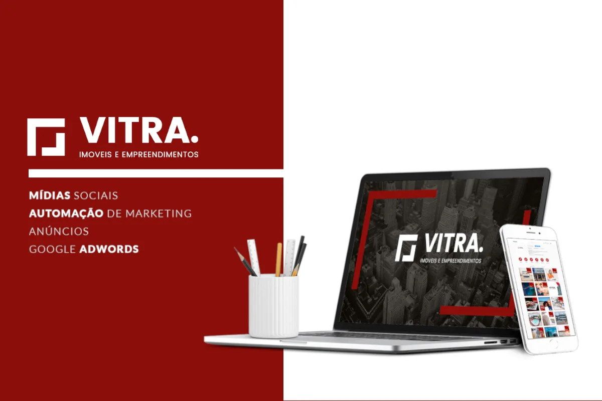 Peça de campanha da Vitra Imóveis